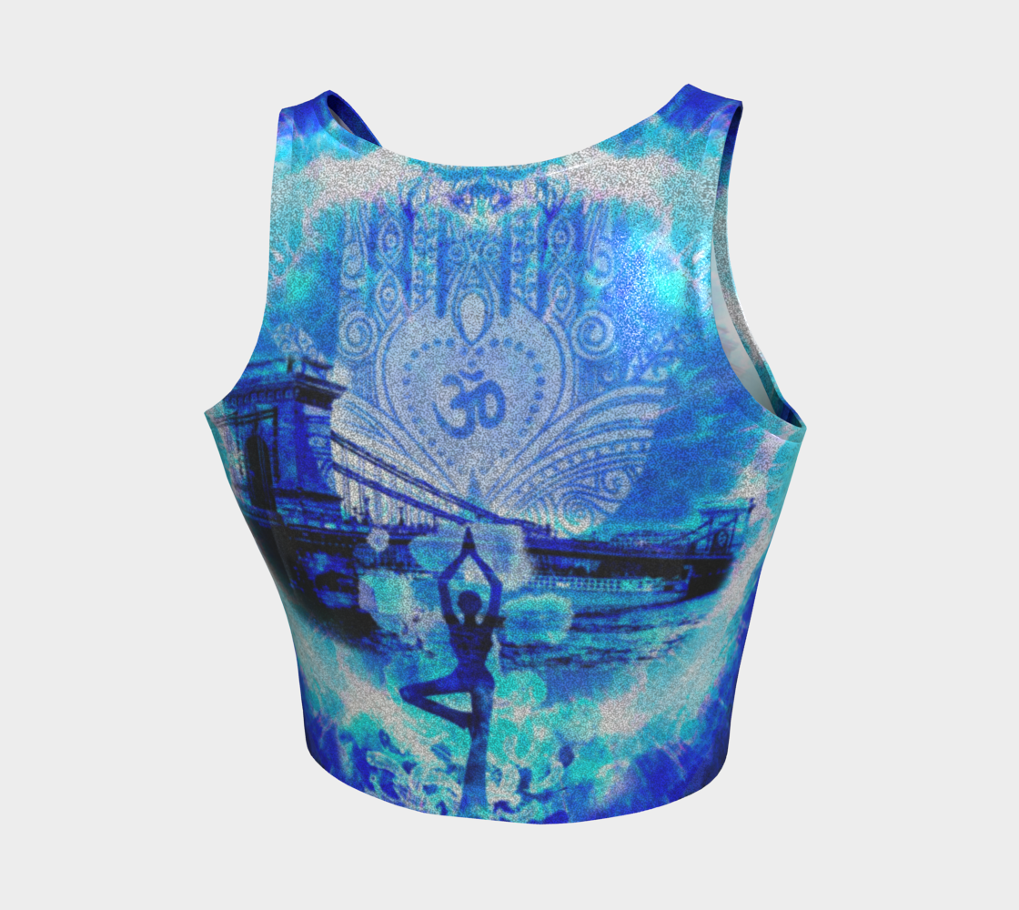 Amen Jin's Blue Sun Budapest Meditations Athletic Crop Top