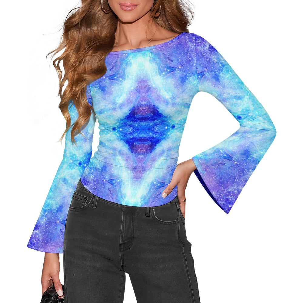 Amen Jin's Heart's Desires Women's Boat Neck Bell Sleeve T-shirt