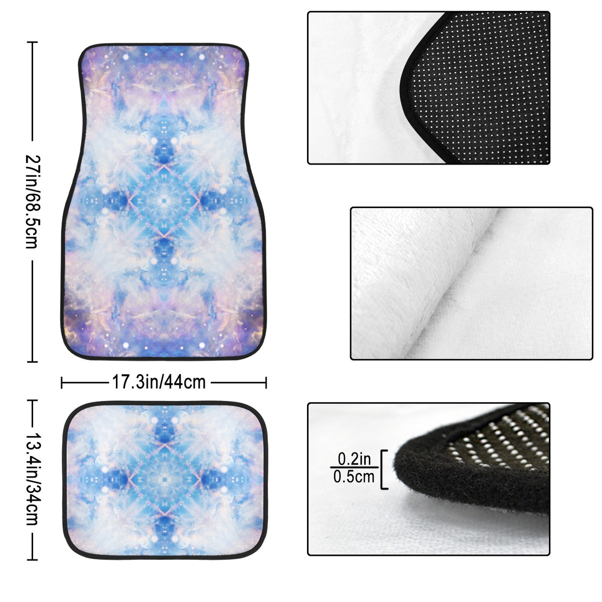 Katerina's Winterborn Desires 4-Piece Car Floor Mats （Customized Separately）| Ships from USA
