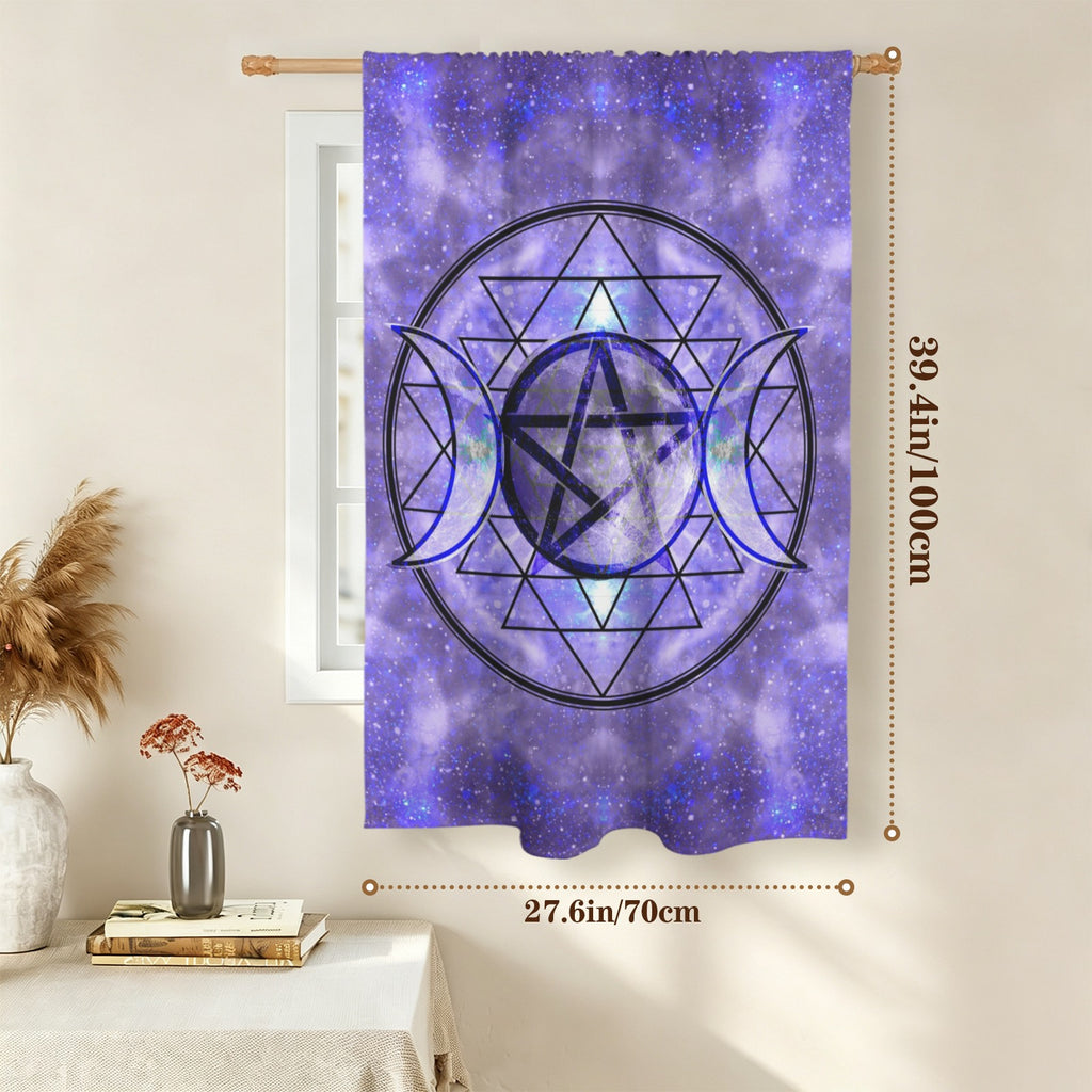 Katerina's Triple Goddess Magickal Desires Window Curtain 27.6" x 39.4" ( 1 Piece ) | Ships from USA