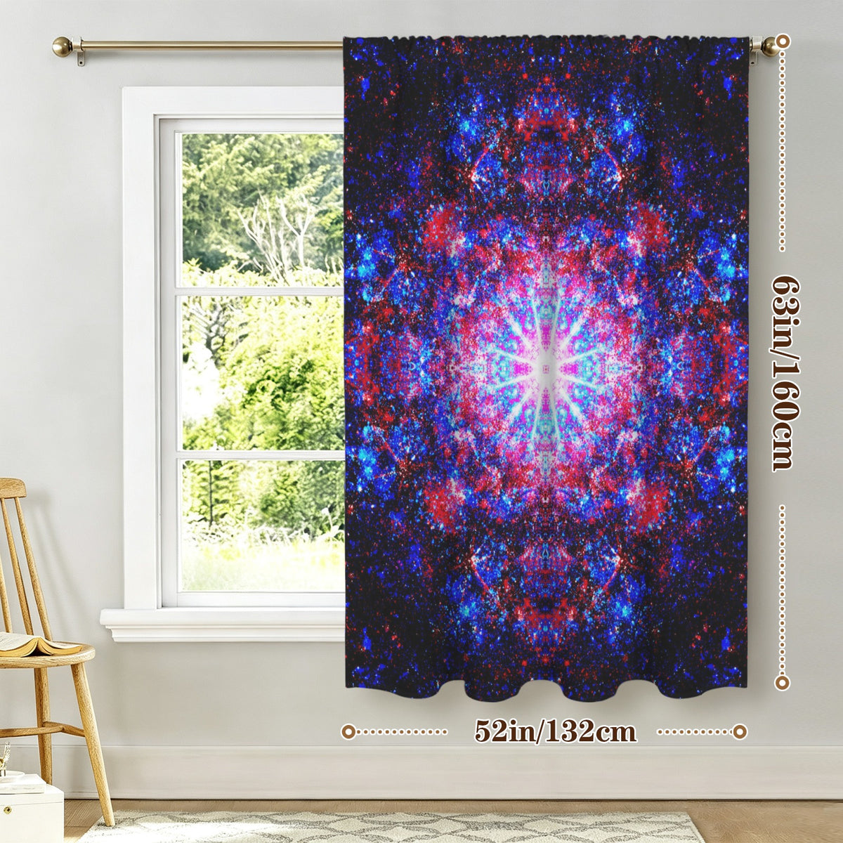 Katerina's Founder's Desires Window Curtain 52" x 63" ( 1 Piece ) | Ships from USA