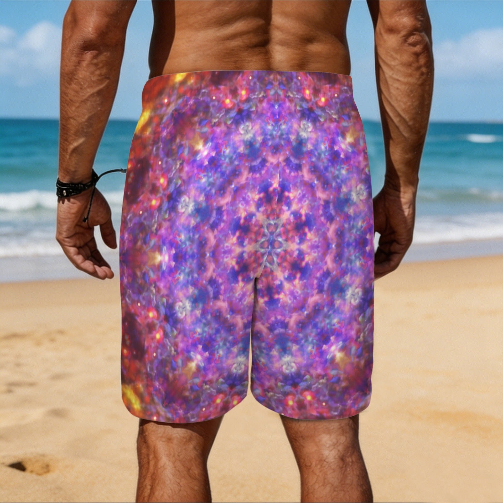 Katerina's Tears Desires Men's All Over Print Beach Shorts (Sets 26) | Ships from USA