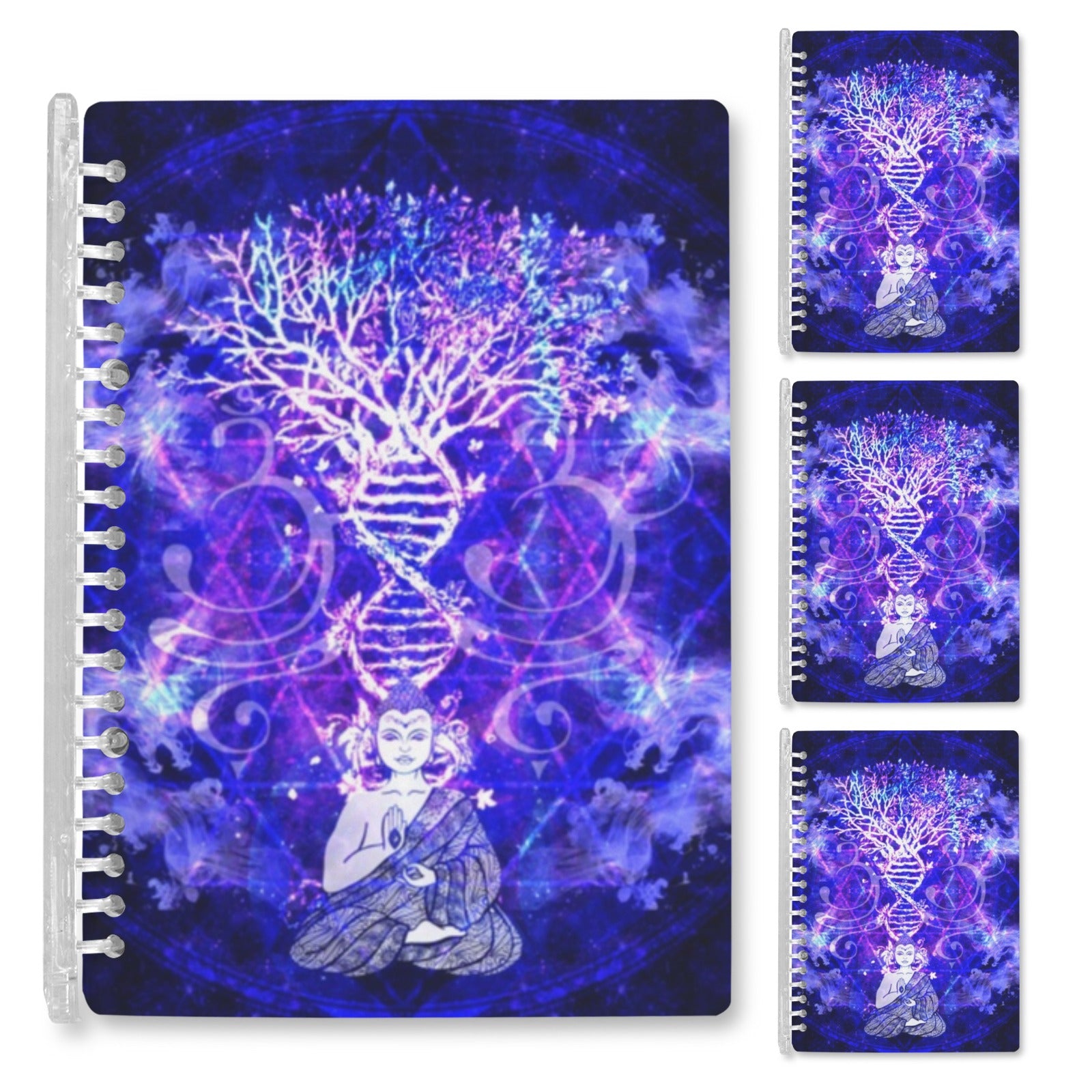 Katerina's Dragon's Eye Desires Buddha Meditations Loose Leaf Notebooks Set of 4