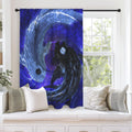 Katerina's Dragon's Eye Koi Desires Window Curtain 52" x 63" ( 1 Piece ) | Ships from USA