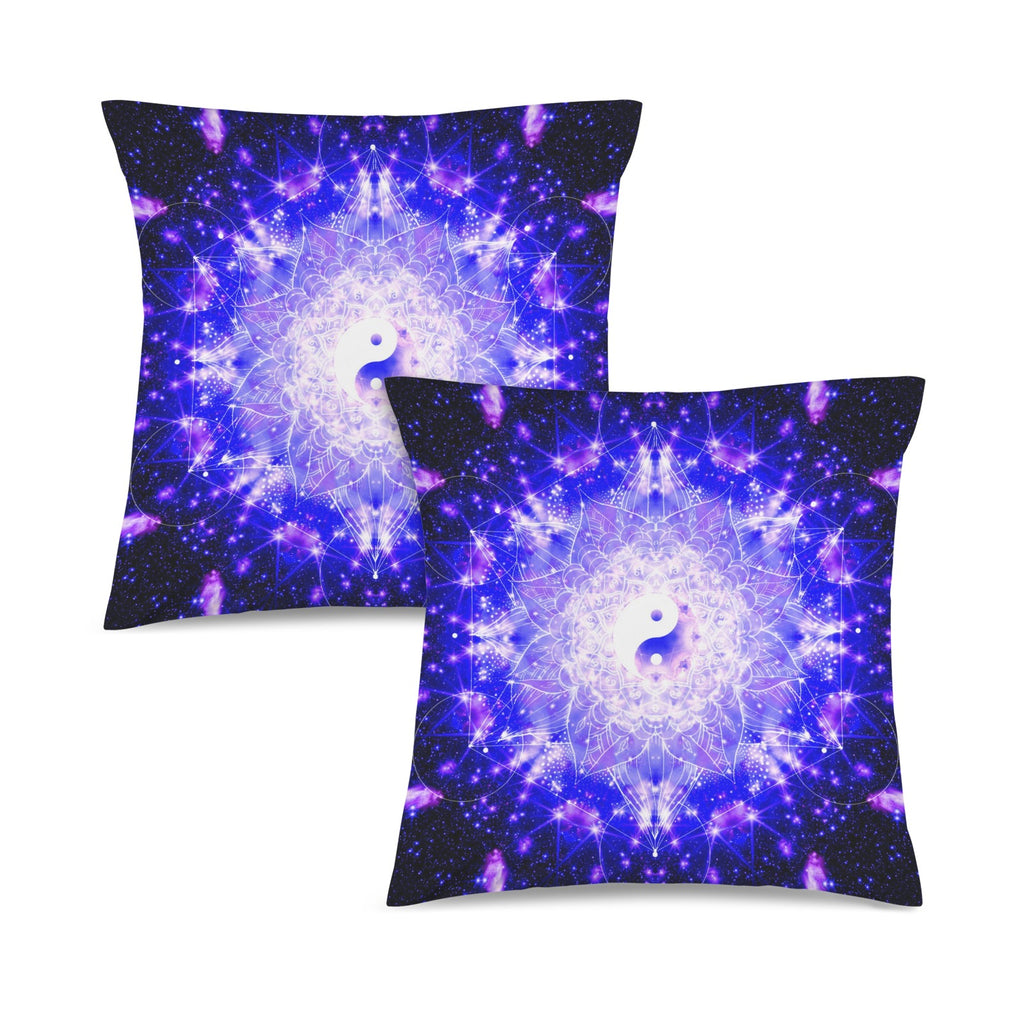 Katerina's Psyche Yin Yang Meditations Custom Pillow Cases 18" x 18" (2-Pack) | Ships from USA