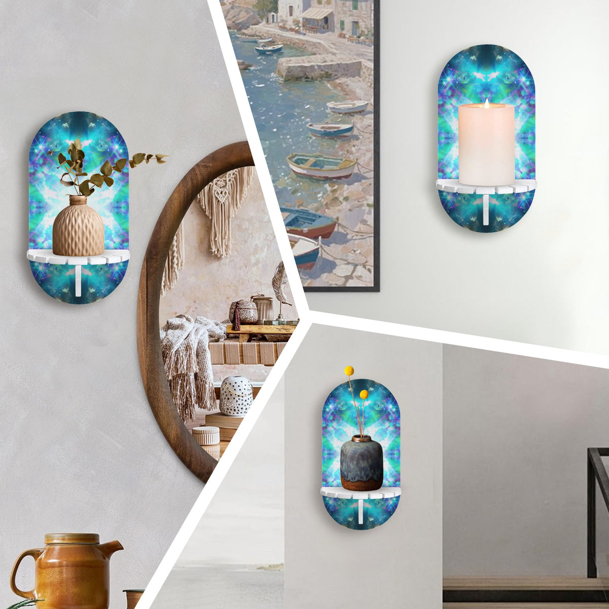 Katerina's Now & Forever Desires Wall Mounted Candle Holder | Ships from USA