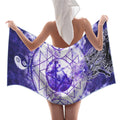 Katerina's Dragon's Eye Magickal Awakening Meditations Waffle Weave Bath Towel 29" x 58" | Ships from USA