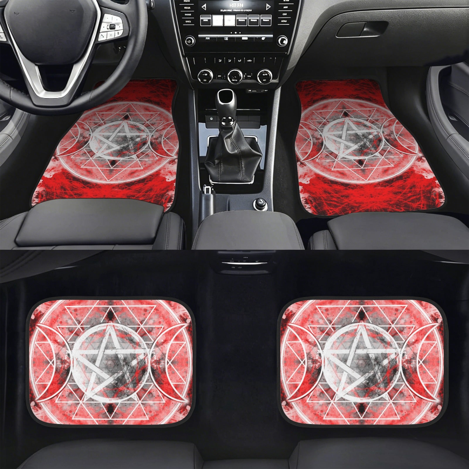 Katerina's Waiting for Hello Triple Goddess Meditations 4-Piece Car Floor Mats （Customized Separately）| Ships from USA