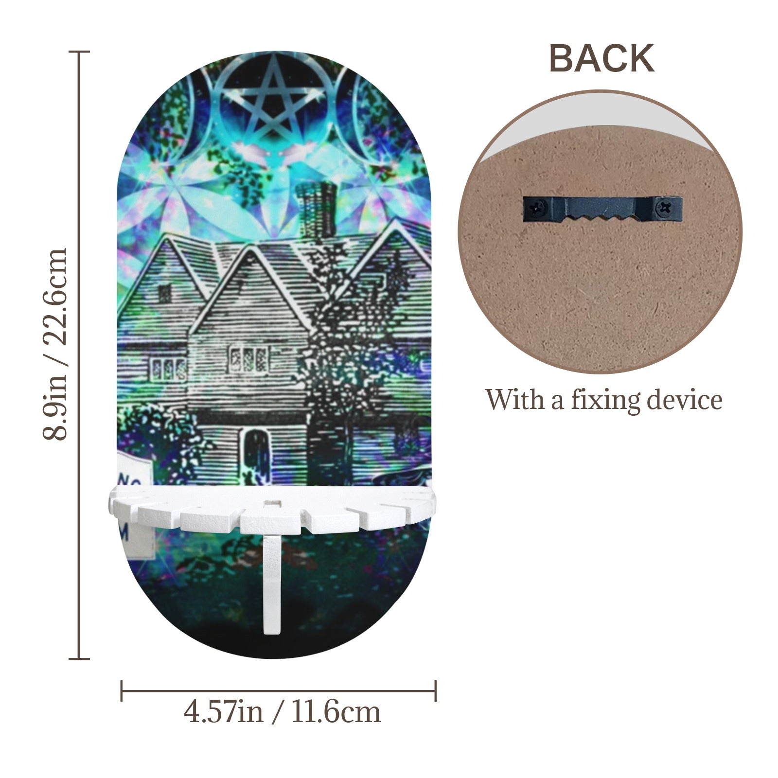Katerina's Now & Forever Salem Witch Meditations Wall Mounted Candle Holder | Ships from USA