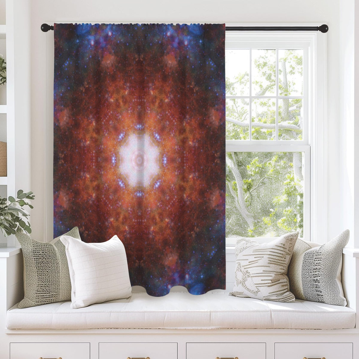 Katerina's Foreverlast Desires Window Curtain 52" x 63" ( 1 Piece ) | Ships from USA