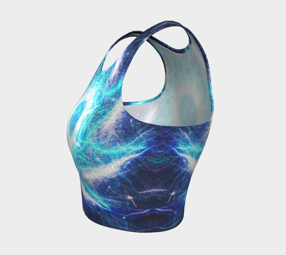 Katerina's Mandala of Electric Dragon Fire Desires Crop Top
