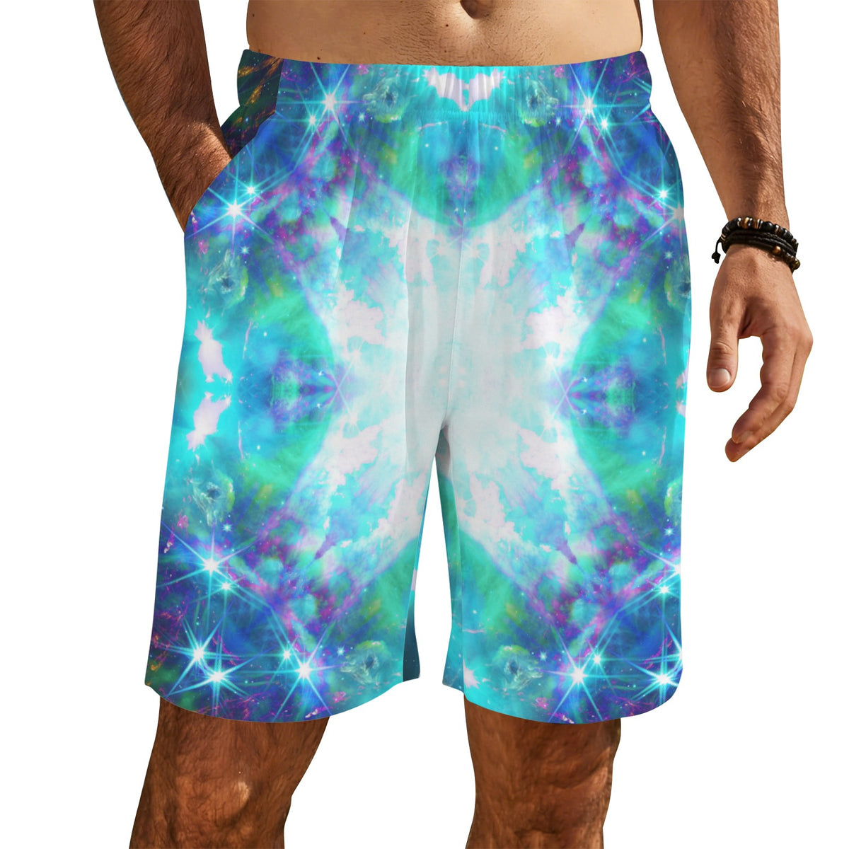 Katerina's Now & Forever Desires Men's All Over Print Beach Shorts (Sets 26) | Ships from USA