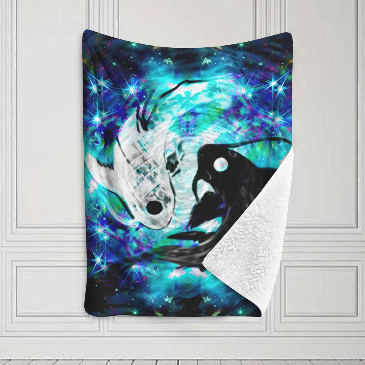 Katerina's Now & Forever Koi Desires Sherpa Fleece Blanket 30" x 40" | Ships from USA