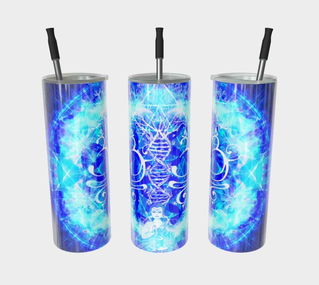 Amen Jin's Blue Sun Buddha Meditations Stainless Steel Tumbler