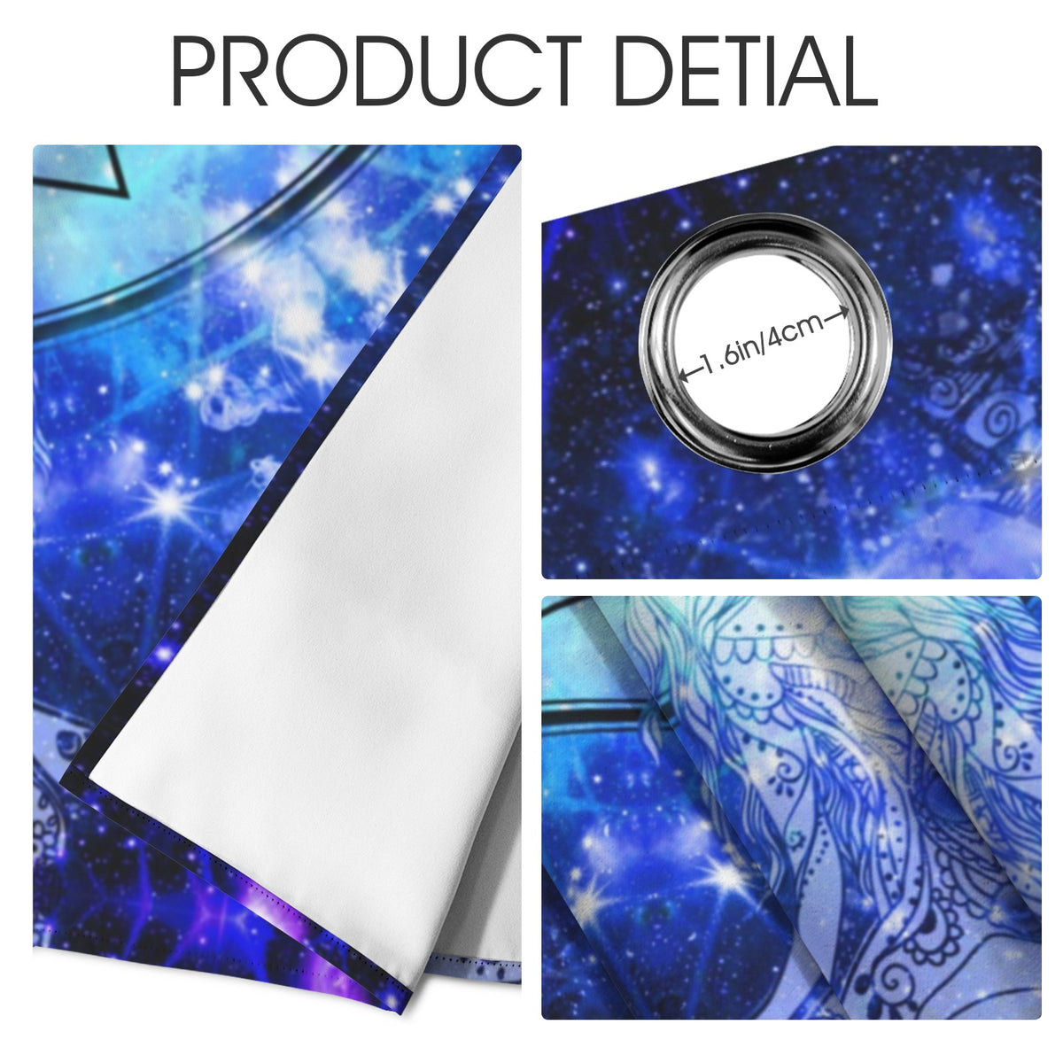 Amen Jin's Katerina's Eros & Psyche Magical Awakening Meditations Grommet Curtain 42" x 63" ( 1 Piece ) | Ships from USA