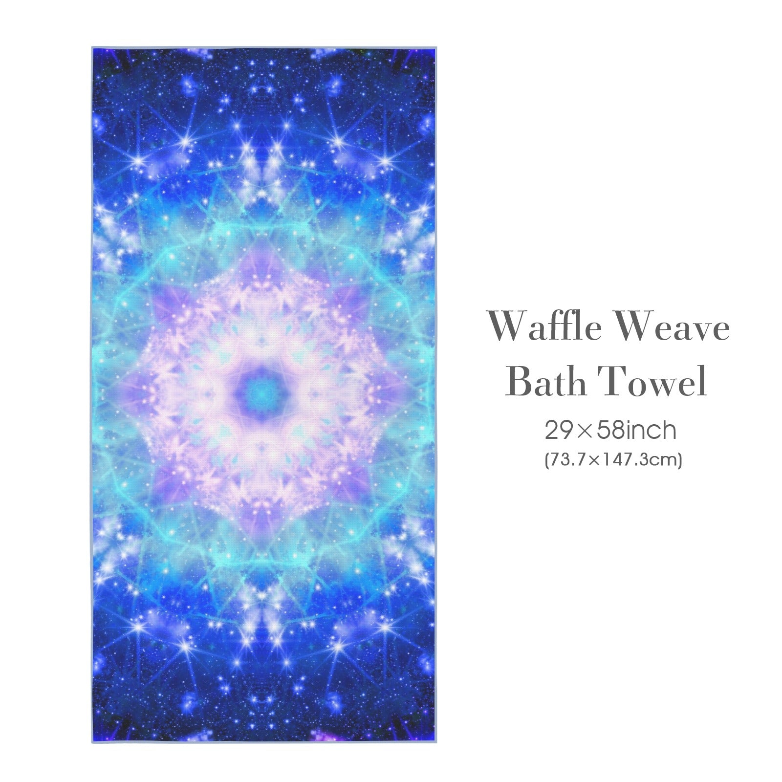 Amen Jin's Katerina's Eros & Psyche Desires Waffle Weave Bath Towel 29" x 58" | Ships from USA