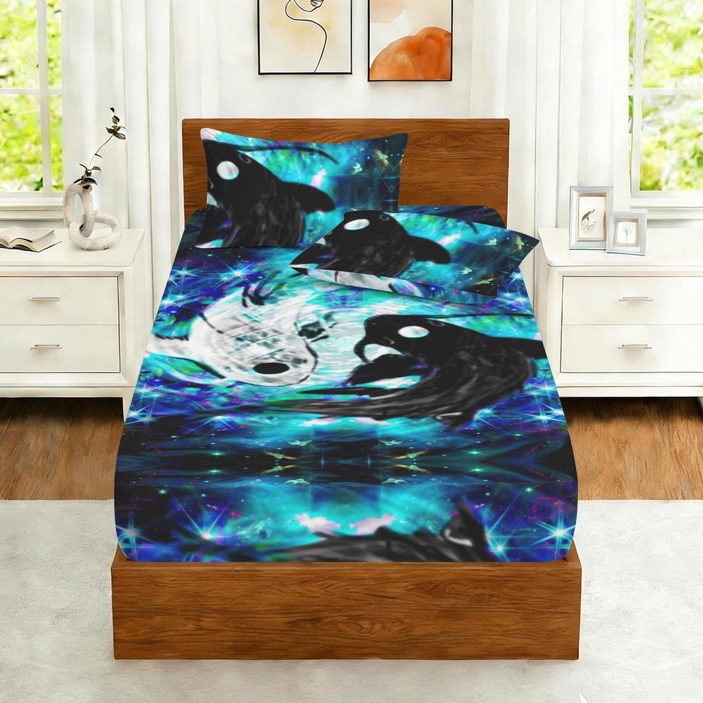 Katerina's Now & Forever Koi Desires Twin Bedding Set (Fitted Sheet + Pillowcases) | Ships from USA