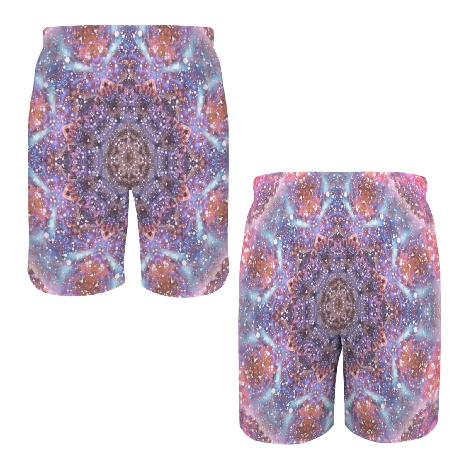 Katerina's Fiesta Desires Men's All Over Print Beach Shorts (Sets 26) | Ships from USA