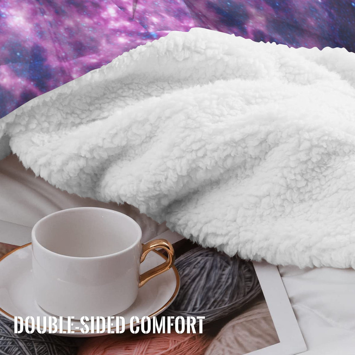Katerina's Through Time & Space Desires Sherpa Fleece Blanket 60" x 80" | Ships from USA