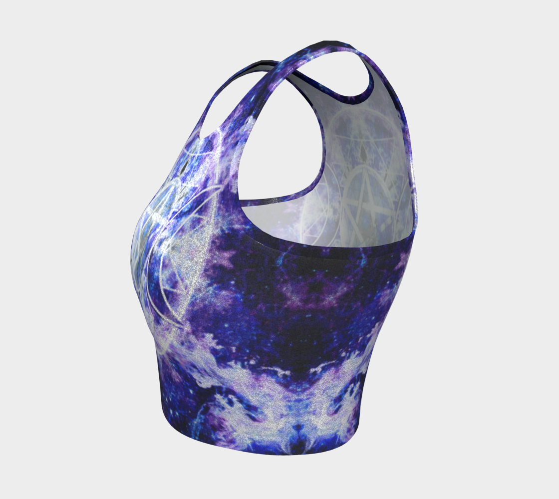 Katerina's Dracularian Dragoness Triple Goddess Meditiations Athletic Crop Top
