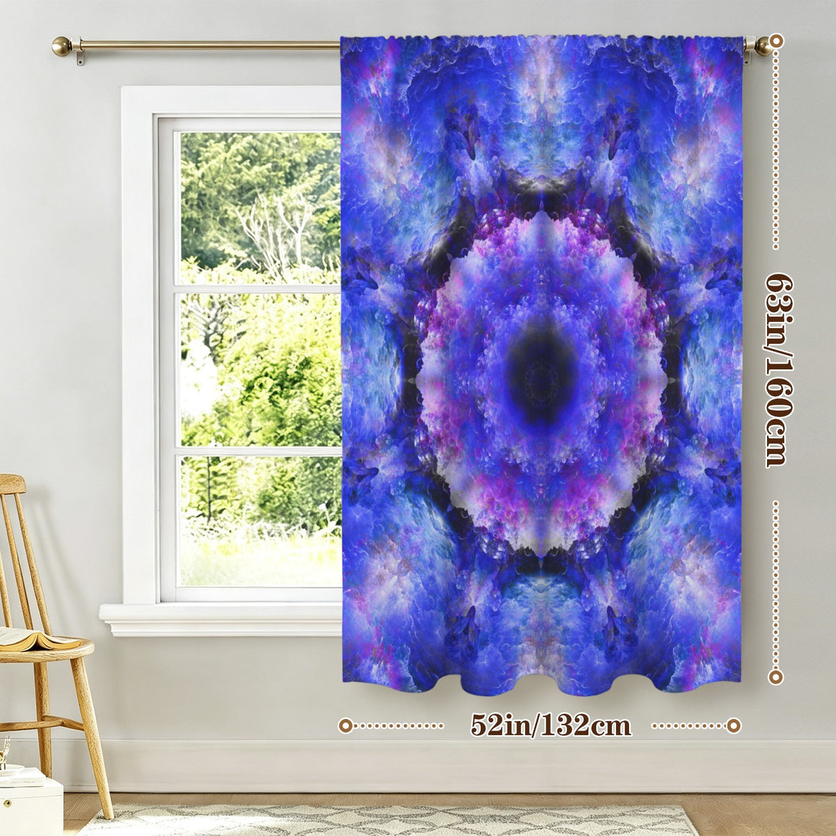 Katerina's I Will Come Again Desires Window Curtain 52" x 63" ( 1 Piece ) | Ships from USA