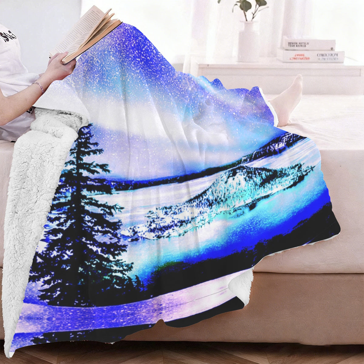 Katerina's Lolite Noel Yule Night Dreams Sherpa Fleece Blanket 60" x 80" | Ships from USA