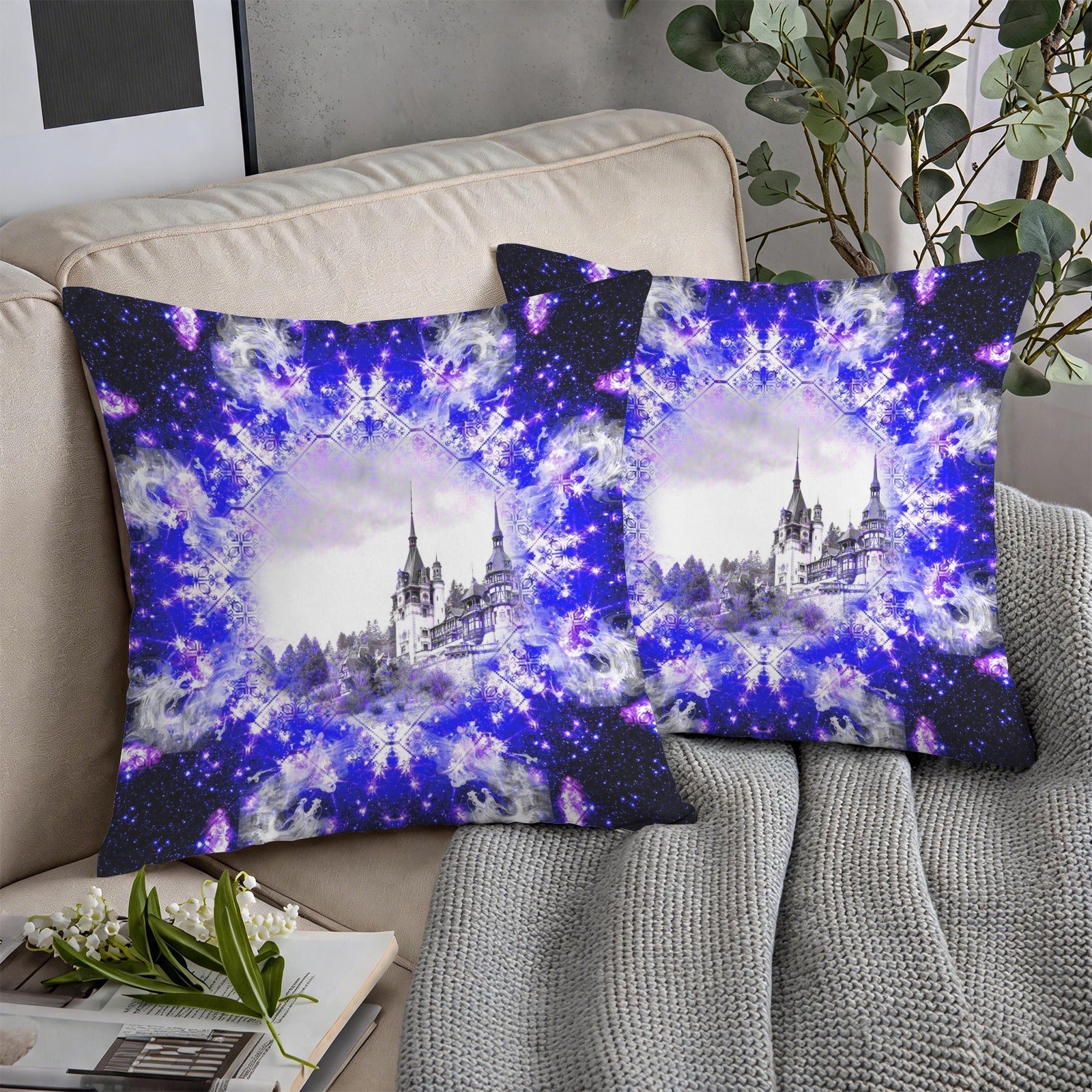 Katerina's Psyche Desires Dragoness Dreams Custom Pillow Cases 18" x 18" (2-Pack) | Ships from USA