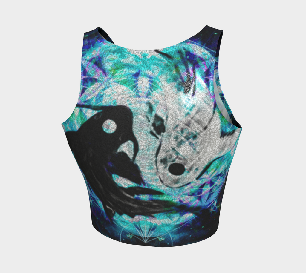 Katerina's Now and Forever Koi Meditations Athletic Crop Top