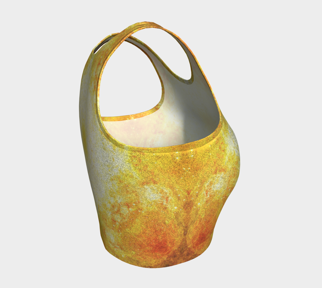 Katerina's Golden Desires Athletic Crop Top