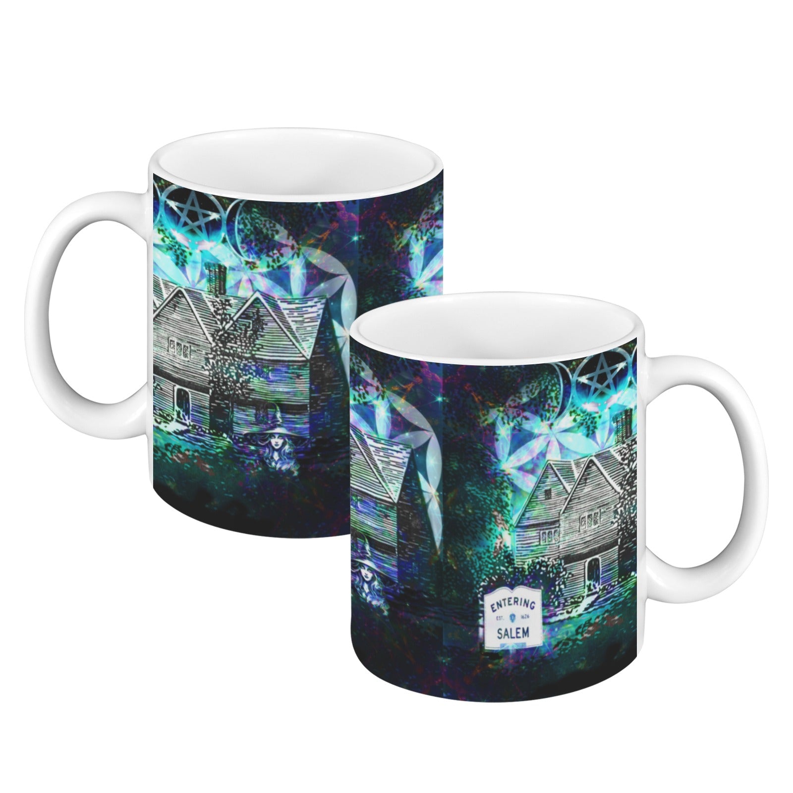 Katerina's Now & Forever Salem Witch Meditations Custom White Mug(11OZ)(Set of 2) | Ships from USA