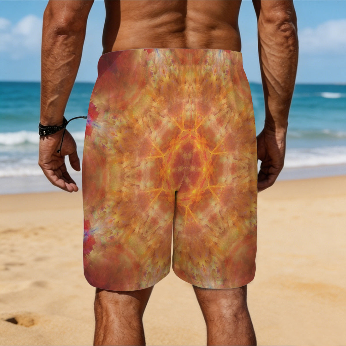 Katerina's Supernova Desires Men's All Over Print Beach Shorts (Sets 26) | Ships from USA
