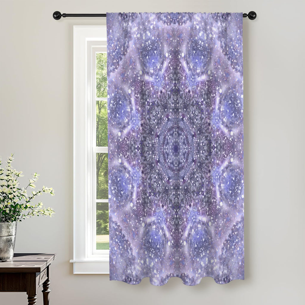Katerina's Lilac Star Desires Window Curtain 52" x 63" ( 1 Piece ) | Ships from USA