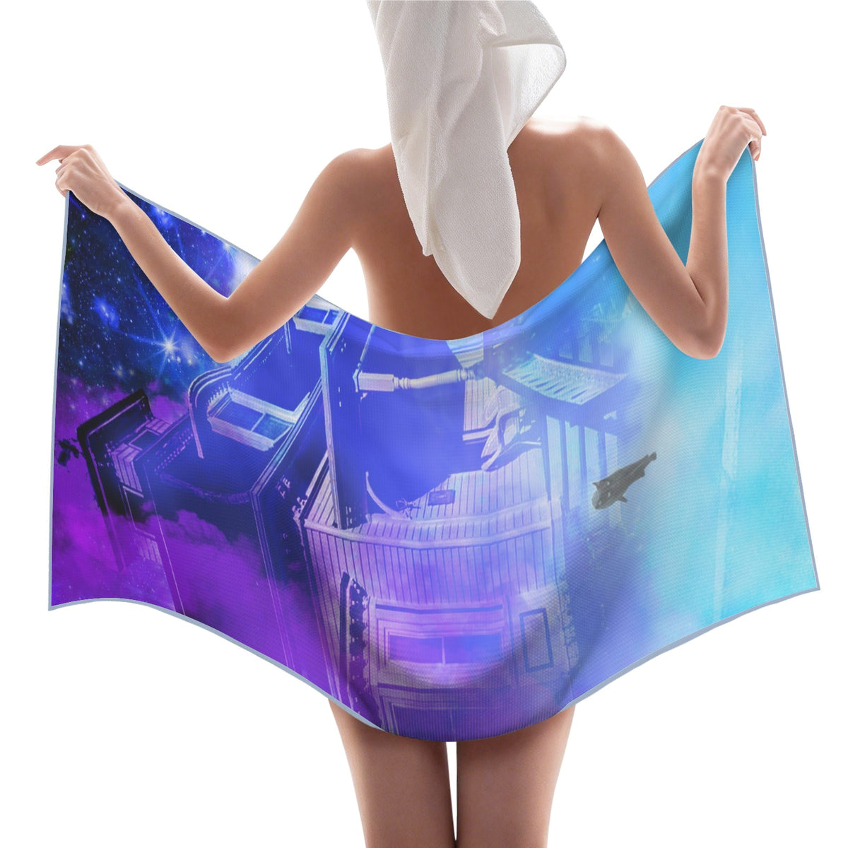 Amen Jin's Katerina's Eros & Psyche Desires Hocus Pocus Dreams Waffle Weave Bath Towel 29" x 58" | Ships from USA