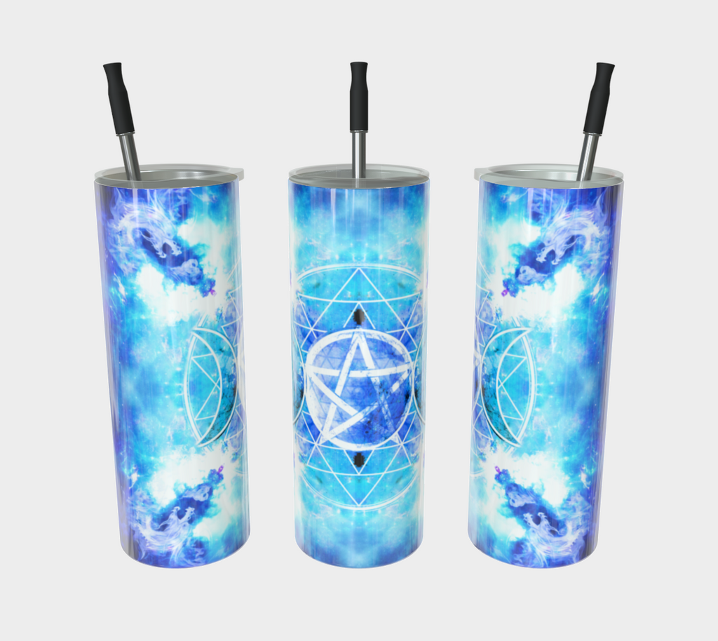 Amen Jin's Mandala of Dragon Fire Triple Goddess Meditations Stainless Steel Tumbler