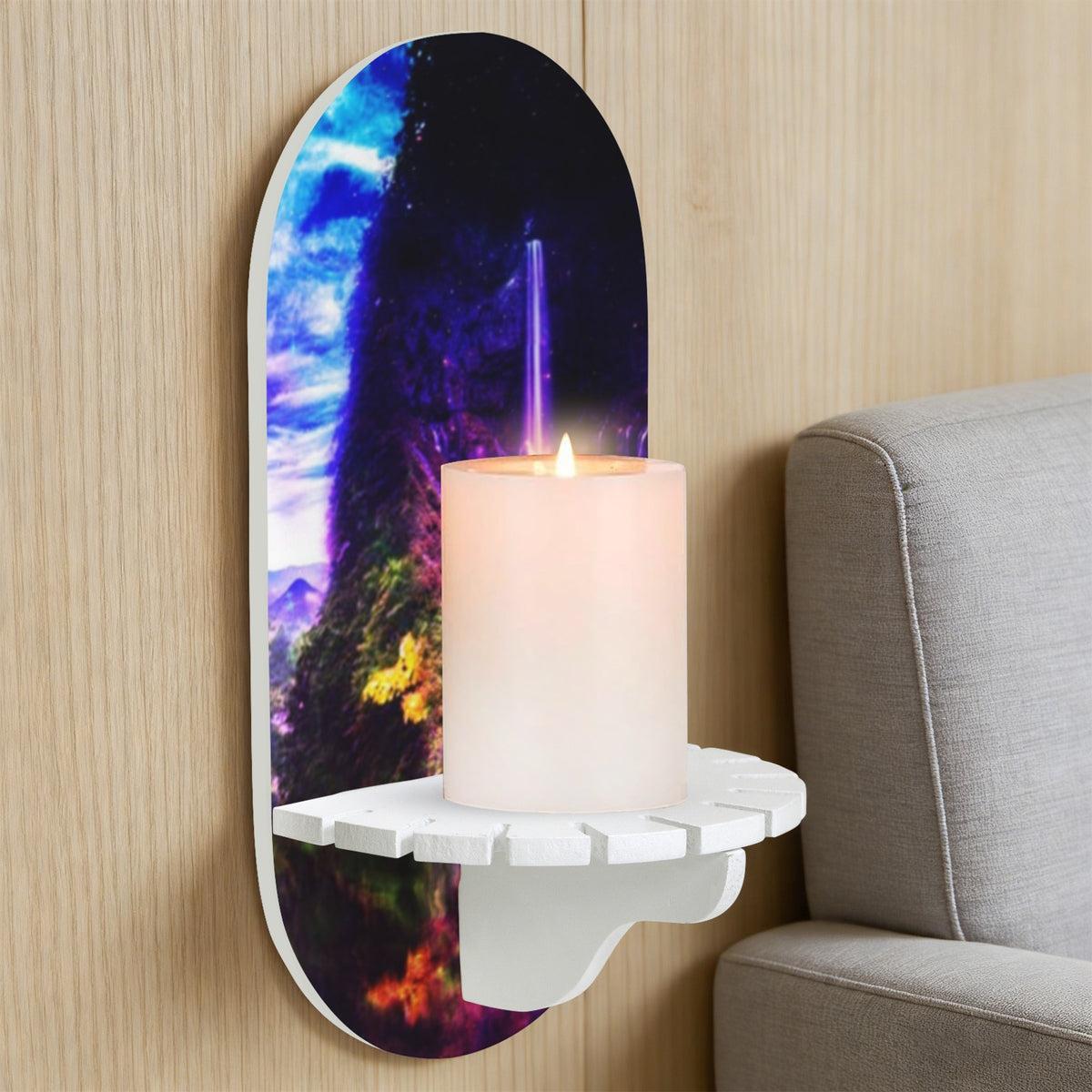 Creation's Heaven Abalone Lake Dreams Wall Mounted Candle Holder | Ships from USA