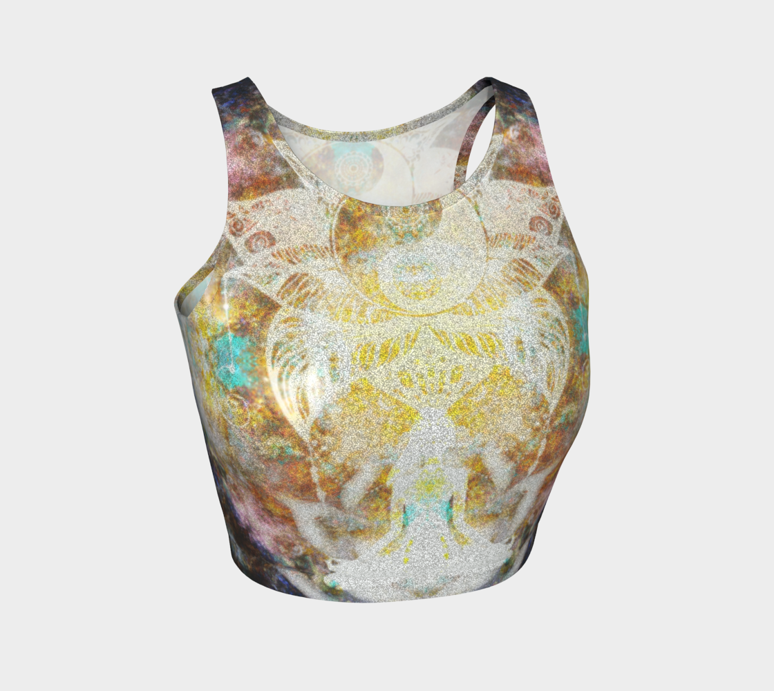 Amen Jin's Breathe Again Lotus Meditations Athletic Crop Top