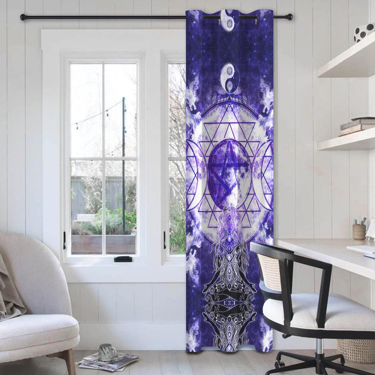 Katerina's Dragon's Eye Magickal Awakening Meditations Grommet Curtain 42" x 84" ( 1 Piece ) | Ships from USA