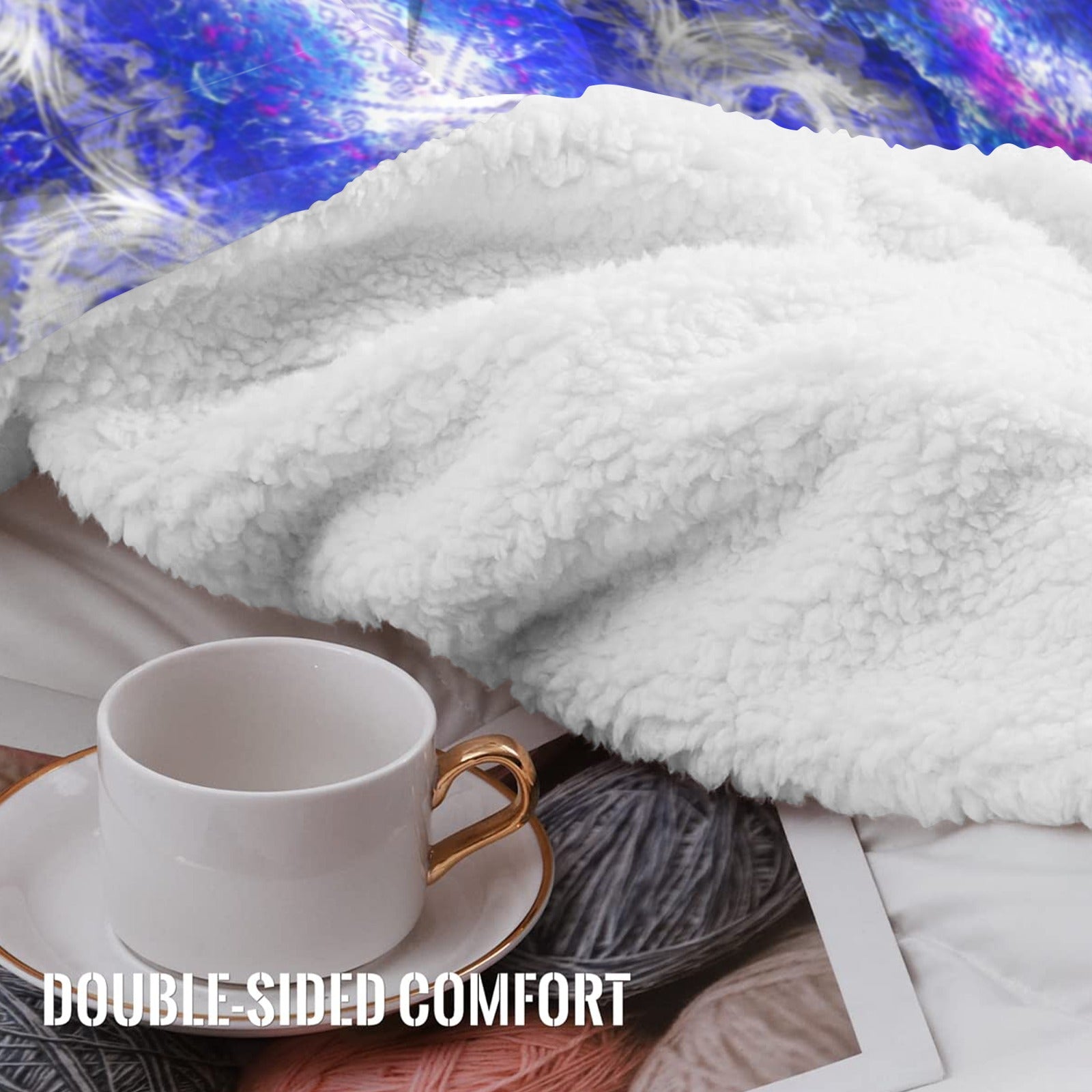Katerina's I Will Come Again Desires Dragoness Dreams Sherpa Fleece Blanket 60" x 80" | Ships from USA