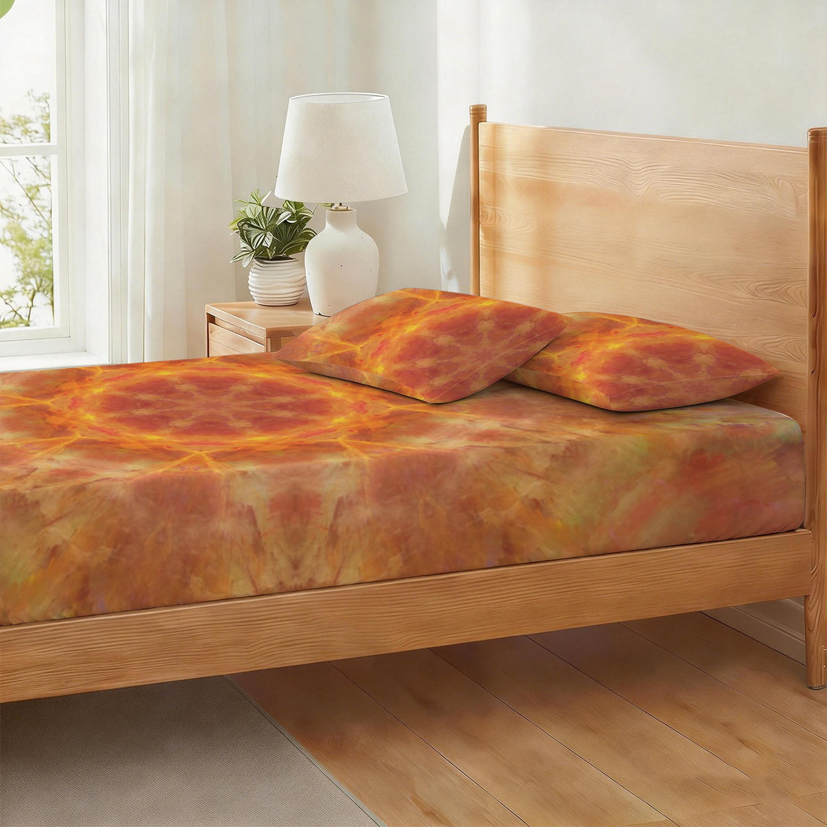 Katerina's Supernova Desires Twin Bedding Set (Fitted Sheet + Pillowcases) | Ships from USA