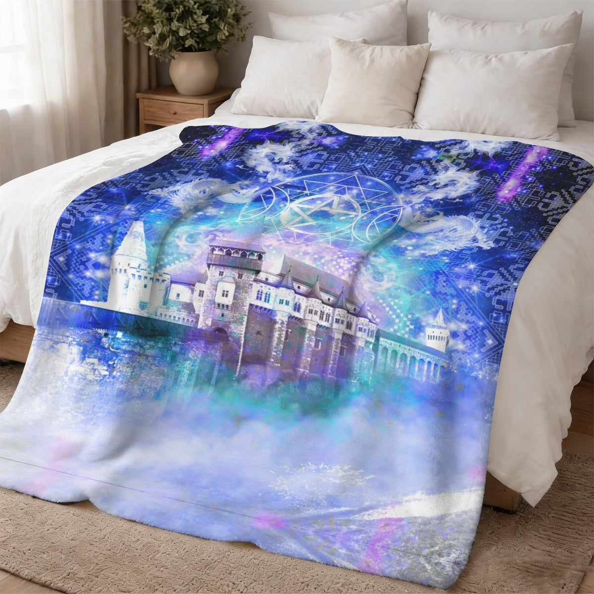 Amen Jin's Katerina's Eros & Psyche Dracularian Meditations Sherpa Fleece Blanket 60" x 80" | Ships from USA