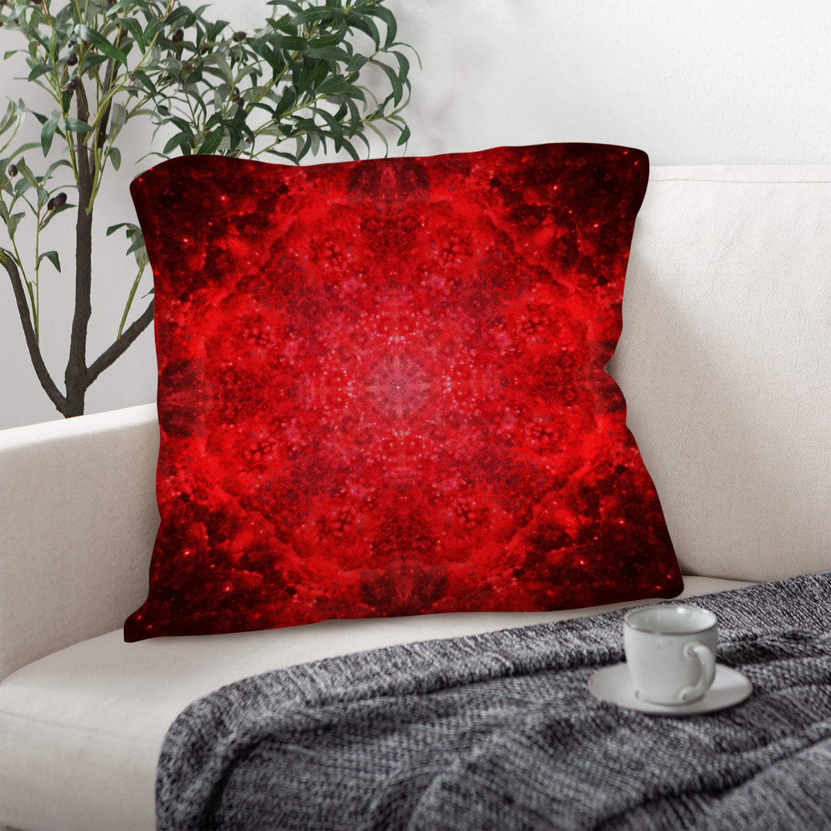 Katerina's as Alive as You Want Me Desires Linen Throw Pillow 18" x 18" ( 1 Piece ) | Ships from USA