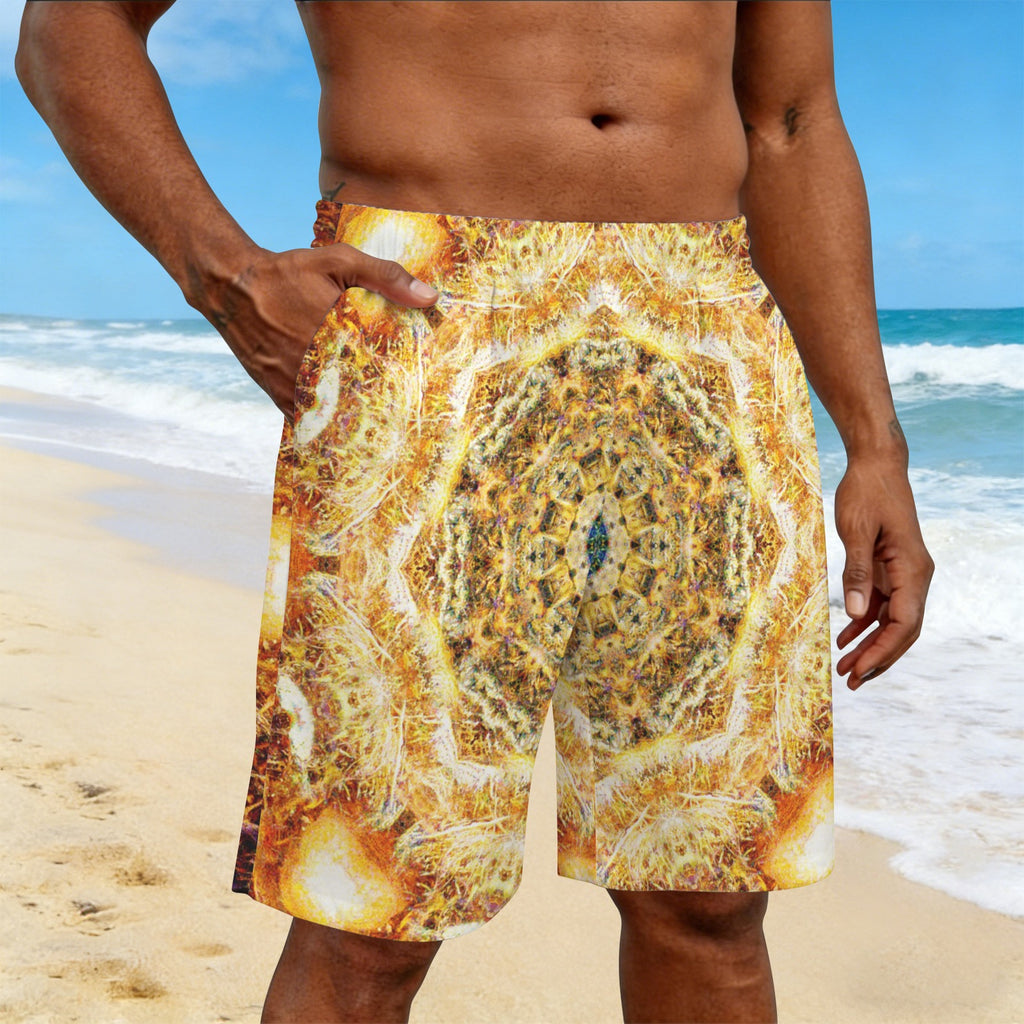 Katerina's Jupiter Desires Men's All Over Print Beach Shorts (Sets 26) | Ships from USA