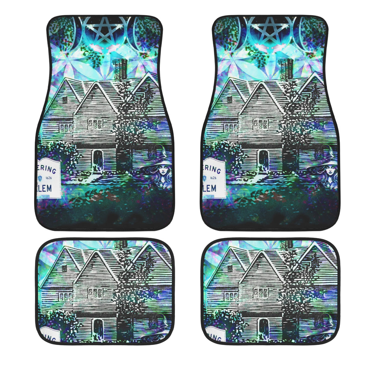 Katerina's Now and Forever Salem Witch Meditations 4-Piece Car Floor Mats （Customized Separately）| Ships from USA