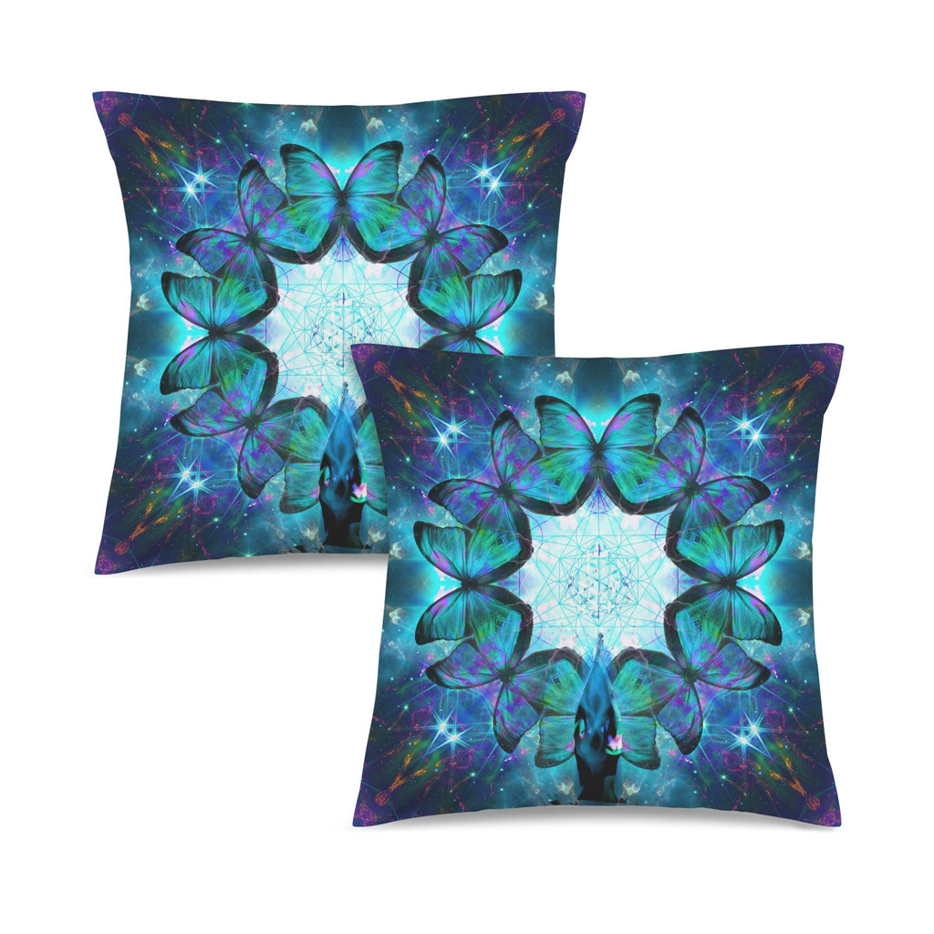 Katerina's Now & Forever Metamorphosis Meditations Custom Pillow Cases 18" x 18" (2-Pack) | Ships from USA