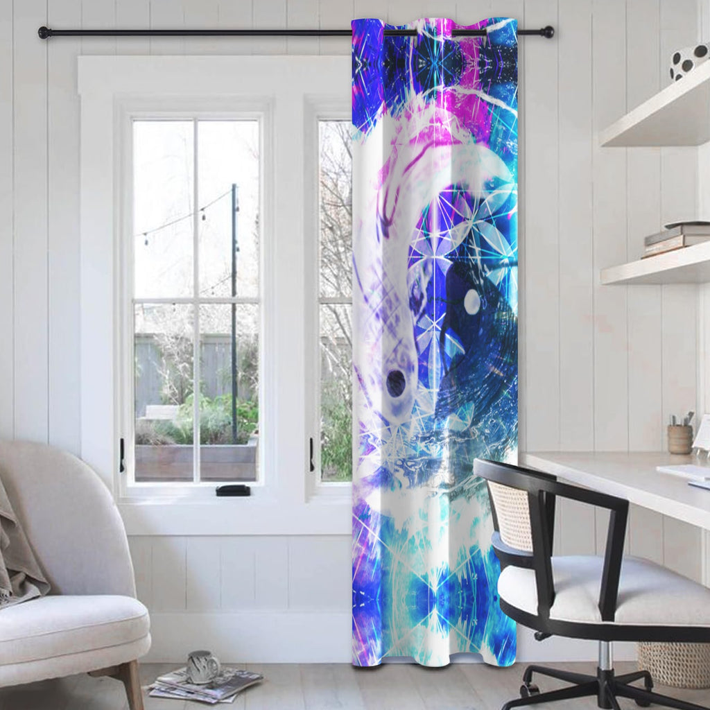 Creation's Koi Meditations Grommet Curtain 42" x 84" ( 1 Piece ) | Ships from USA