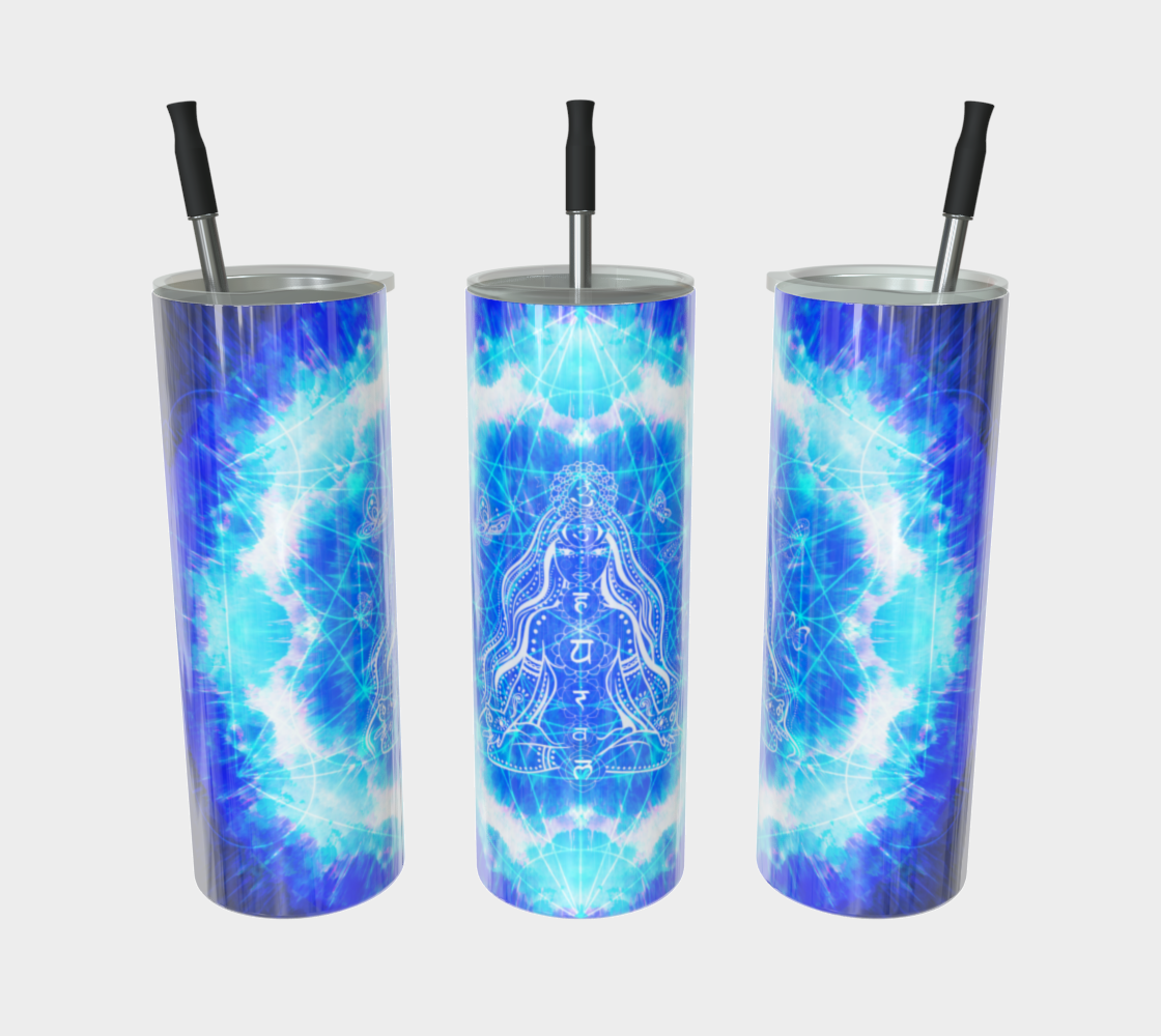 Amen Jin's Blue Sun Cosmic Meditations Stainless Steel Tumbler