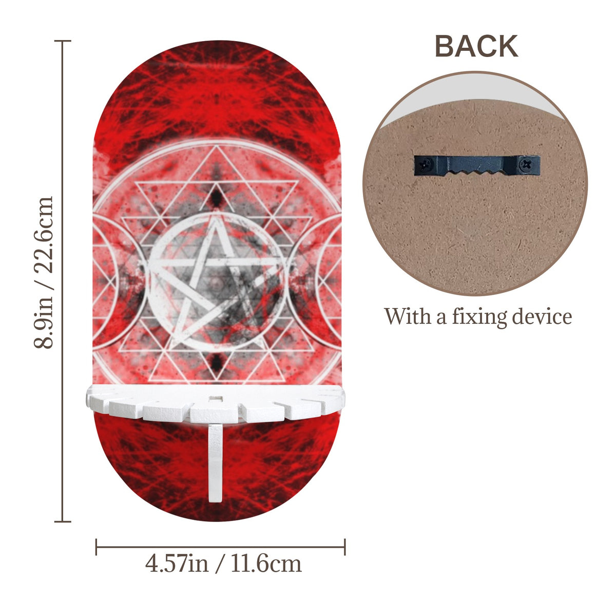 Katerina's Waiting for Hello Triple Goddess Meditations Wall Mounted Candle Holder | Ships from USA