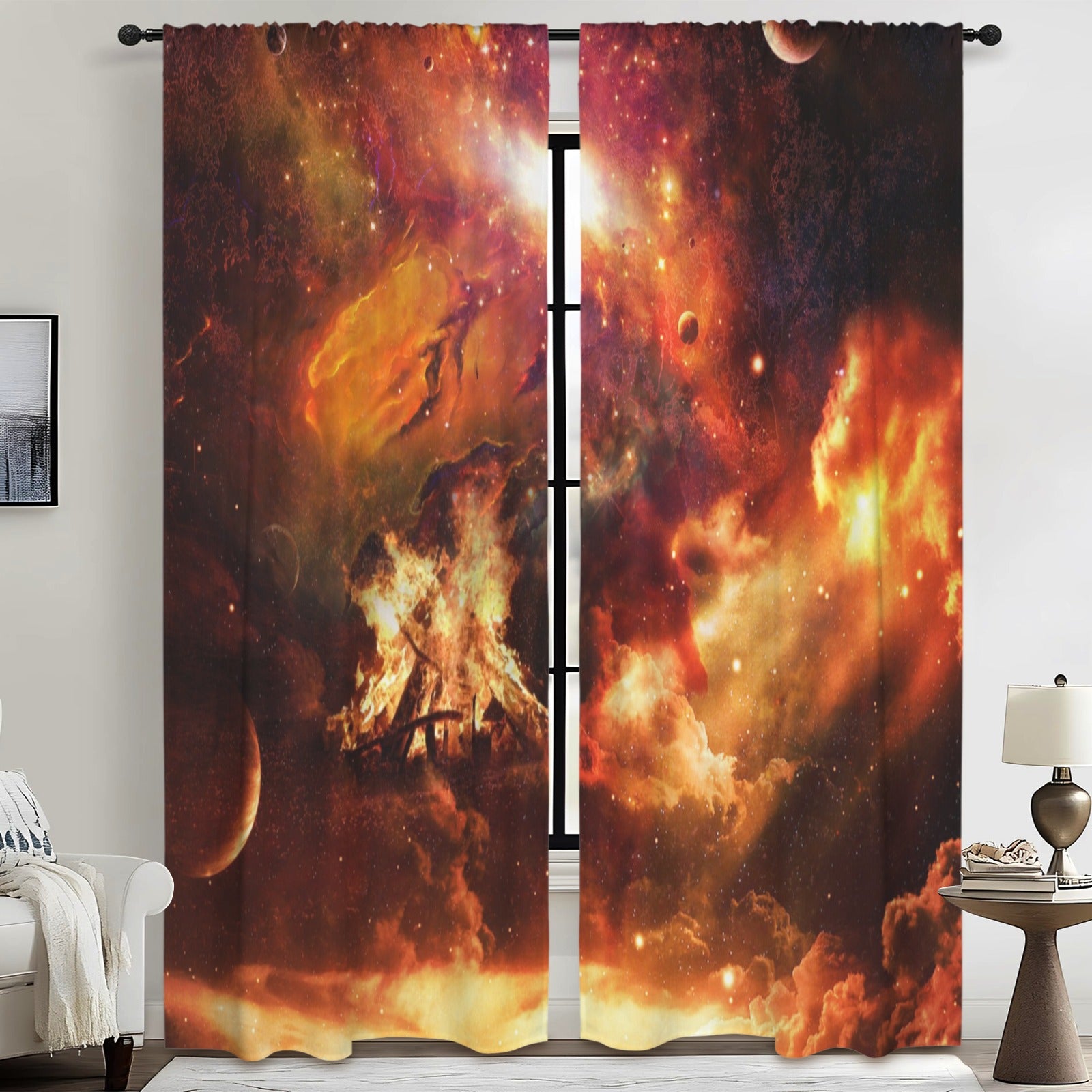 Samhain Night Dreams Floor-To-Ceiling Curtain 52x84inch | Ships from USA