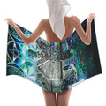 Katerina's Now & Forever Salem Witch Meditations Waffle Weave Bath Towel 29" x 58" | Ships from USA