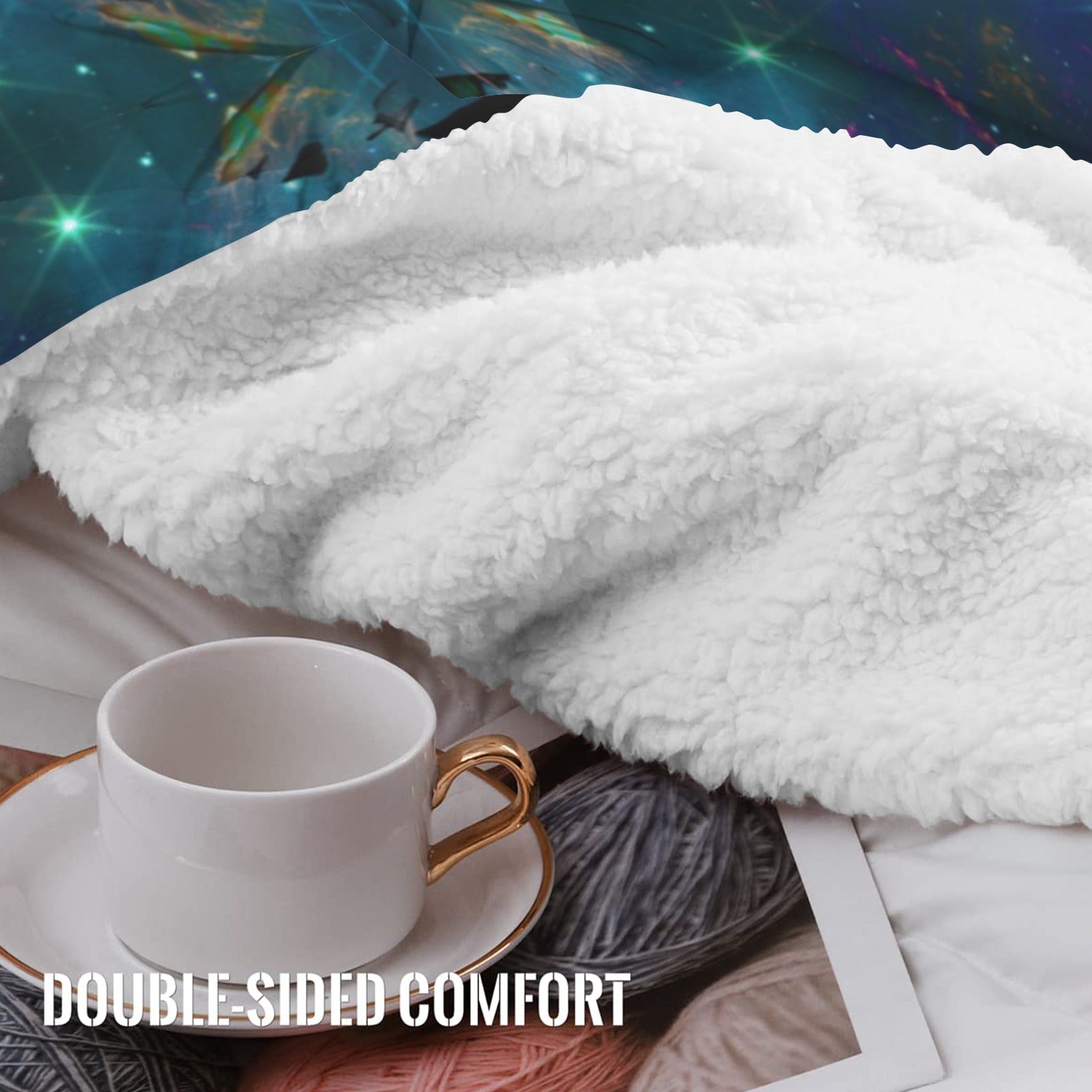 Katerina's Now & Forever Metamorphosis Meditations Sherpa Fleece Blanket 60" x 80" | Ships from USA